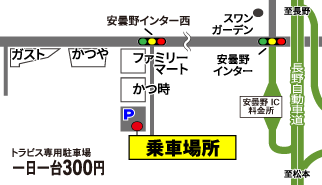 安曇野ICの地図