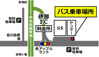 伊那ICの地図