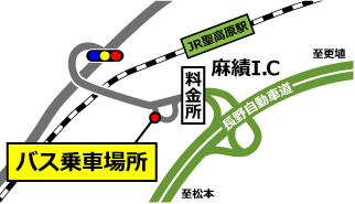 麻績ICの地図