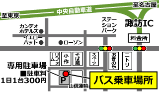諏訪ICの地図